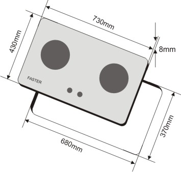 Bếp gas âm Faster FS-270S