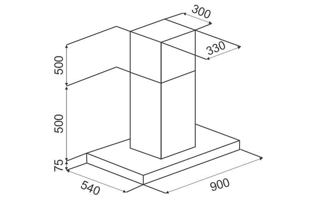 Máy hút mùi đảo Abbaka AB-901